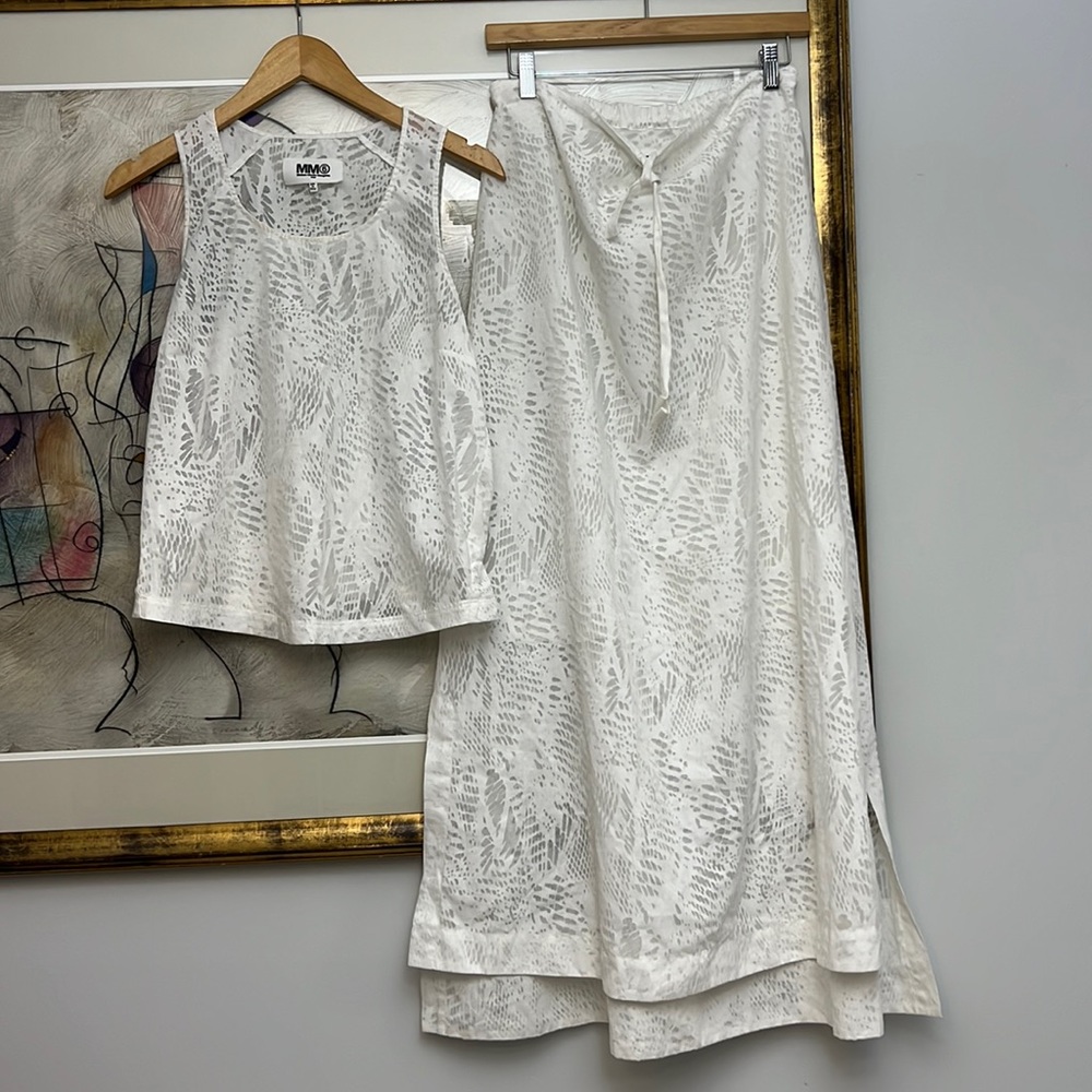 MM6 Maison Martin Margiela maxi skirt and top set